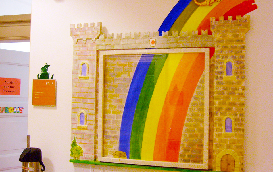 Ansicht des Ateliers in der Kinderklinik